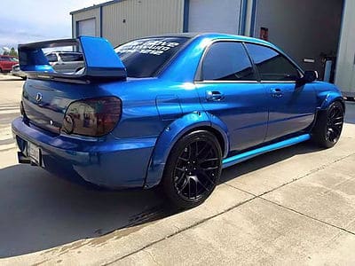 Fender Flares Set RECESSED (8 piece) 60mm SUBARU IMPREZA GDB (03-05) - Image 3