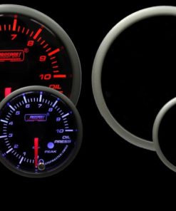 Gauge oil Pressure amber/white ø52mm PREMIUM