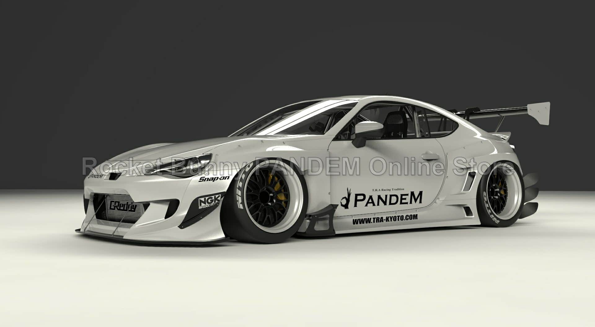 Killerbody 1/10 Wide Body Full Rocket Bunny Kit For Toyota 86 & Subaru BRZ - Clear Body Shell, Fits Electric/Nitro RC Drift & Touring Cars - MPN 48582