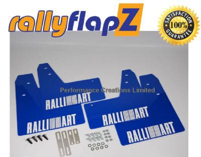 Mud Flaps BLUE for MITSUBISHI EVO 7-8-9