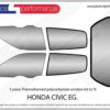 Lexan Window Kit "Professional" for HONDA CIVIC EG