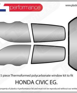 Lexan Window Kit "Professional" for HONDA CIVIC EG