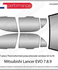 Lexan Window Kit for MITSUBISHI LANCER EVO 7-8-9