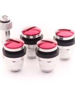 JR Aluminum Air Valves Set RED flat type