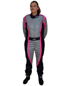 RRS Victory Race Suit FIA-Approved Silver/Pink Size XXL