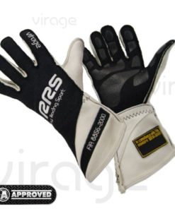 RRS Virage II Racing Gloves FIA-Approved Black/White Size M