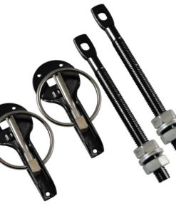 RRS Universal Dakar ALU Hood/Bonnet Pins/Fasteners Black