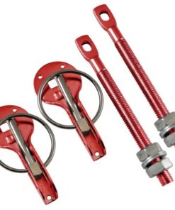 RRS Universal Dakar ALU Hood/Bonnet Pins/Fasteners Red